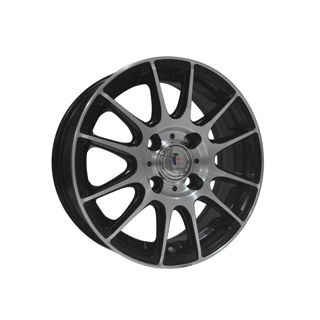 Imagen de Llanta Sportiva 1612 13x5.0 4x100 NEGRA MATTE FRENTE MAQ. 35