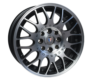 Imagen de Llanta Sportiva T1040 14x6.0 4x100 FRENTE MAQ. GRIS METAL 35